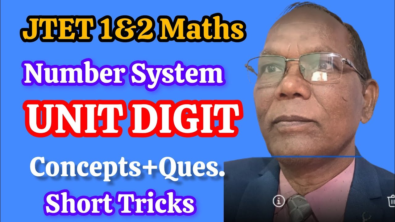 Unit Digit Concepts । Number System इकाई अंक।#maths #unitdigit #jtet #viral #concept #trick #csat