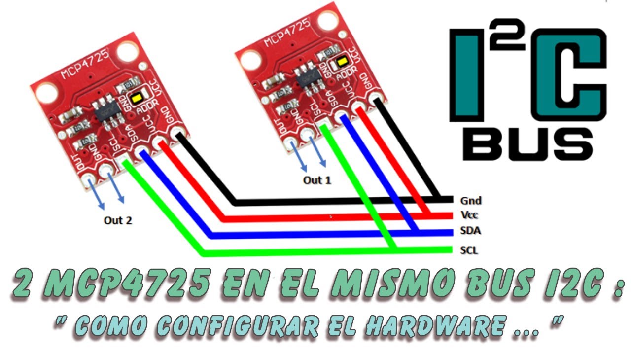 Configurar Bus I2C del MCP4725 : Aminaci&oacute;n