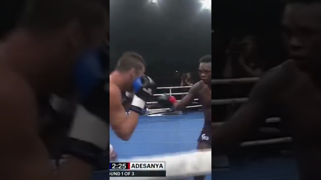 ADESANYA vs HEAVYWEIGHT. uppercut standover KO