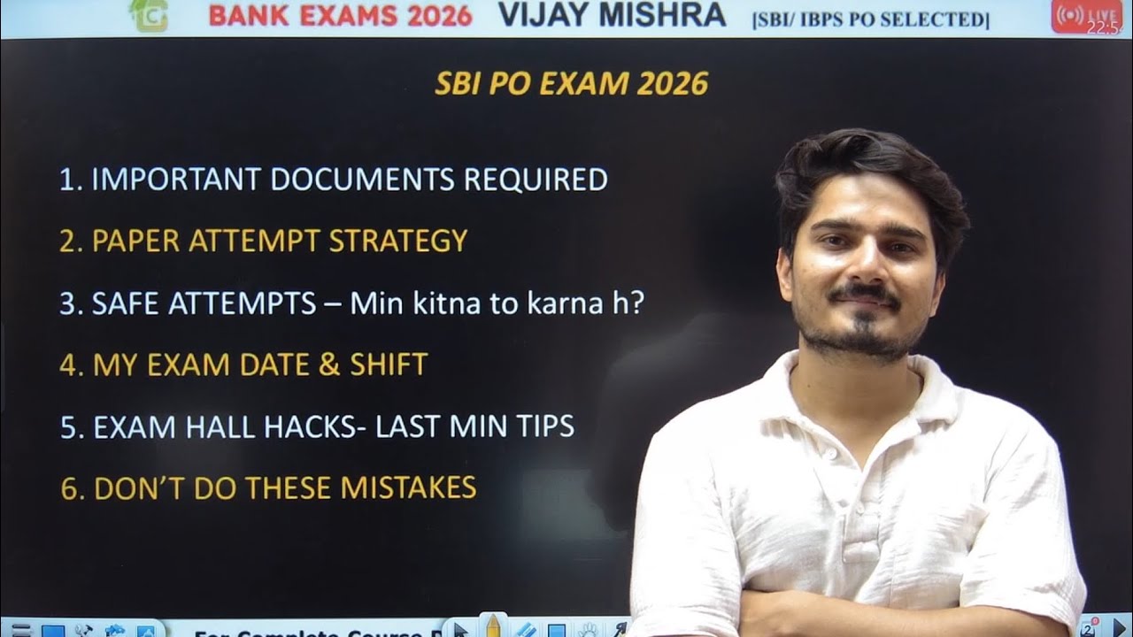 SBI PO Paper Attempt Strategy | Safe Score |  Important Documents | Last Min Tips 