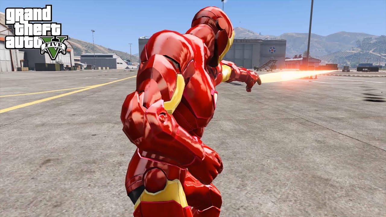 GTA 5 - Iron Man Destroyed Military