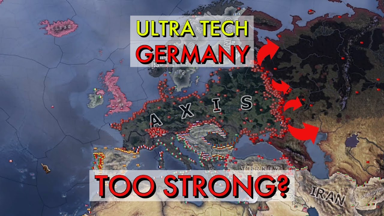 HOI4 Timelapse: Ultra Tech Germany vs The World