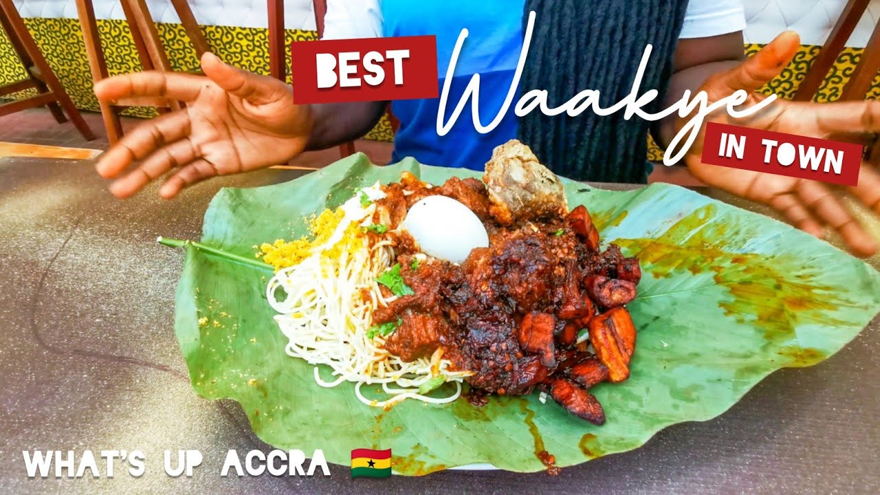 Best place to get Waakye in Accra, Ghana - Rockz Waakye? 🇬🇭 What's Up Accra ep1