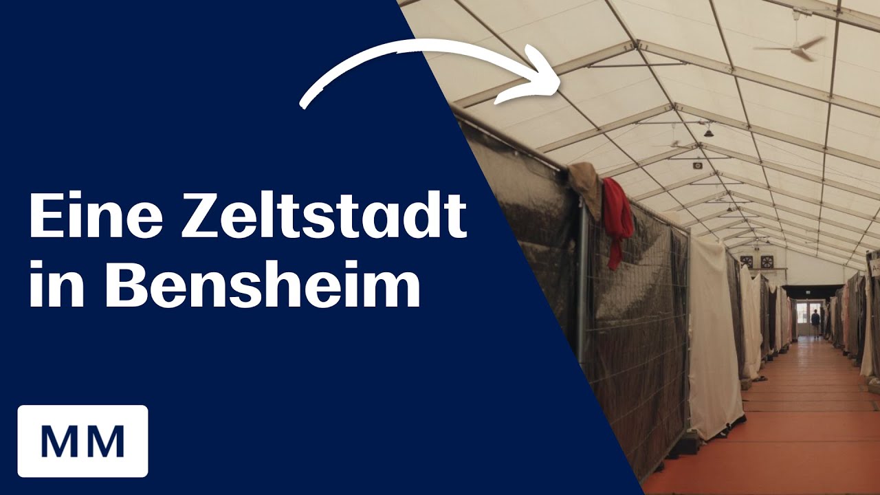 So leben Geflüchtete in einer Zeltstadt in Bensheim