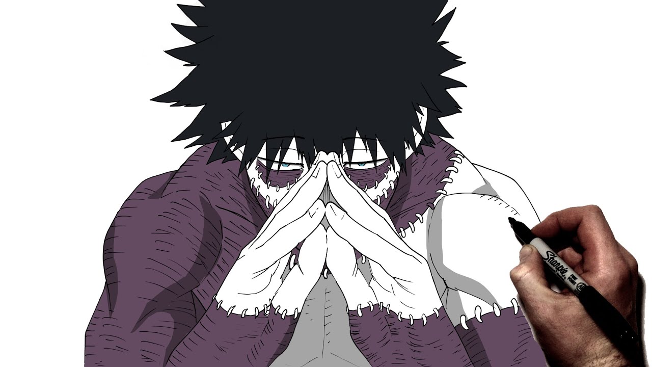 How To Draw Dabi (Broadcast) | Step By Step | My Hero Academia
