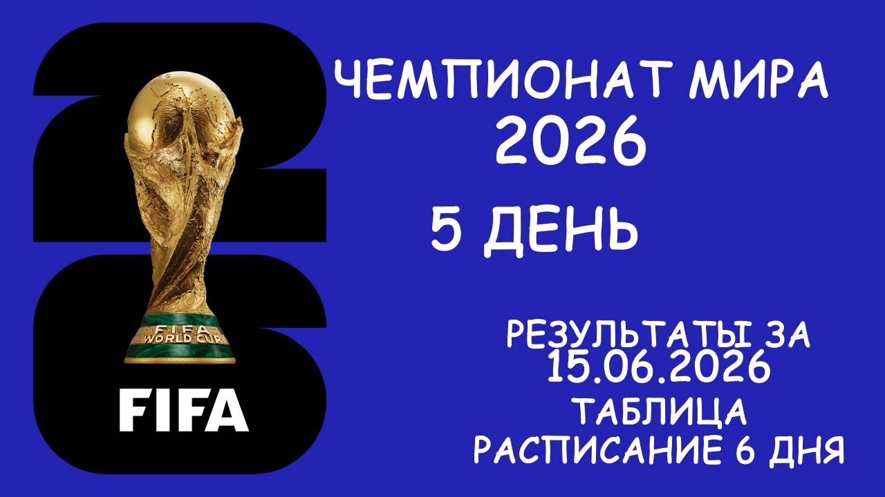 ЧМ 2026 5 день, Таблица, Расписание 6 дня. Испания не смогла забить Кабо-Верде!