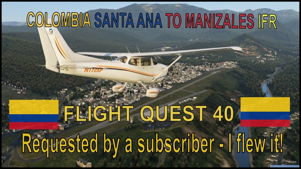 Subscriber-Submitted flight route. I flew it. Santa Ana, Colombia IFR