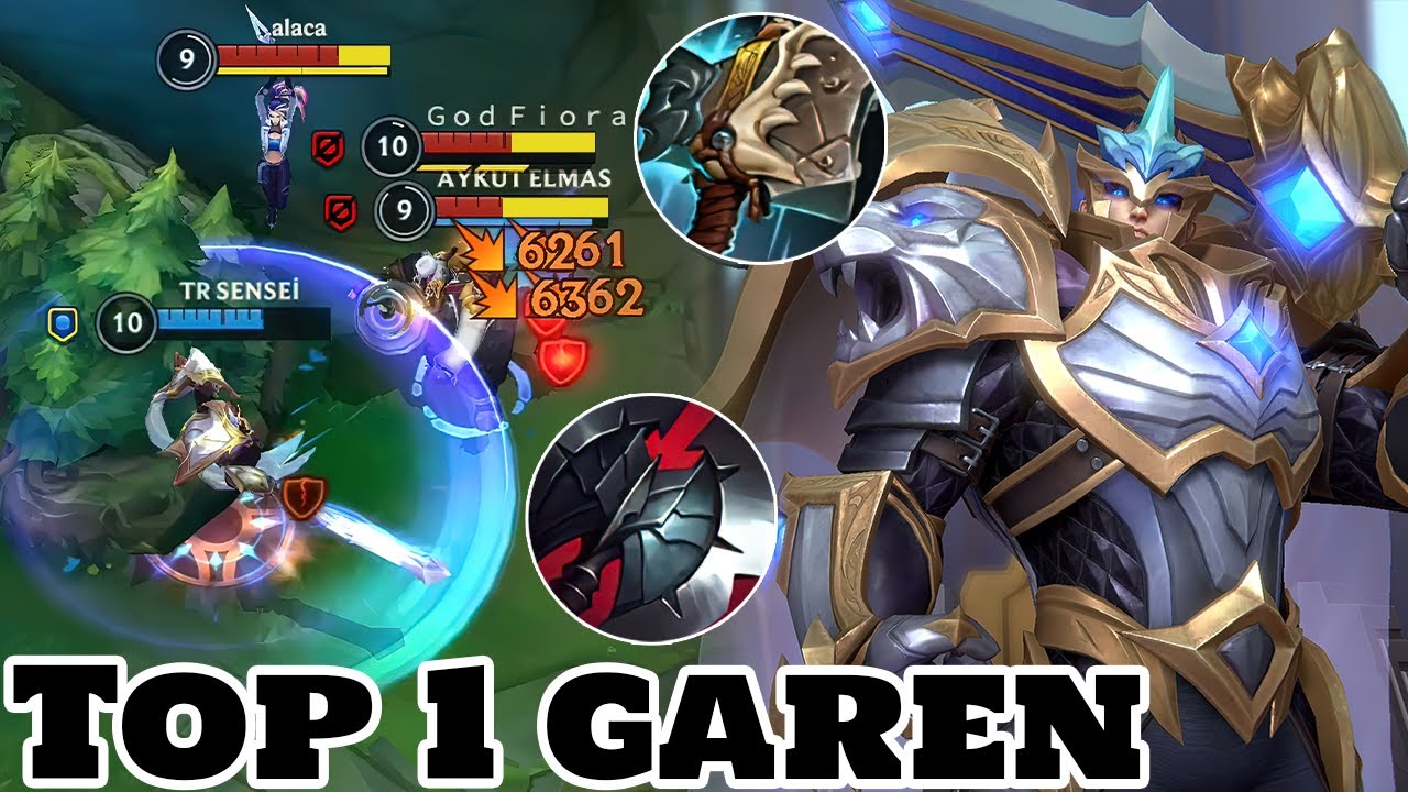 Wild Rift Garen - Top 1 Garen Gameplay Rank Grandmaster Season 6