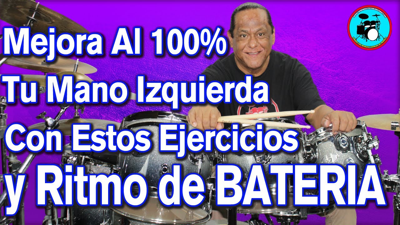 Mejora al 100 % tu mano izquierda con estos ejercicos y ritmo de bateria