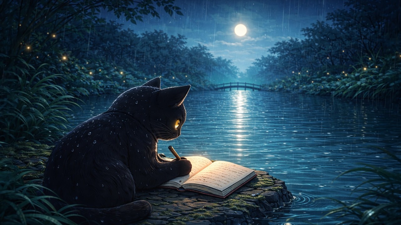Rain LoFi for Study 🌙 Deep Focus in the Moonlight