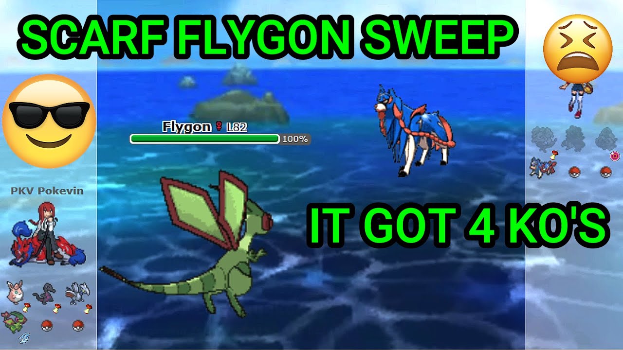 Crazy Scarf Flygon Sweep! (Pokemon Showdown Random Battles) (High Ladder)