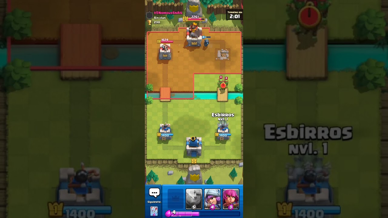 Crash royale partida 