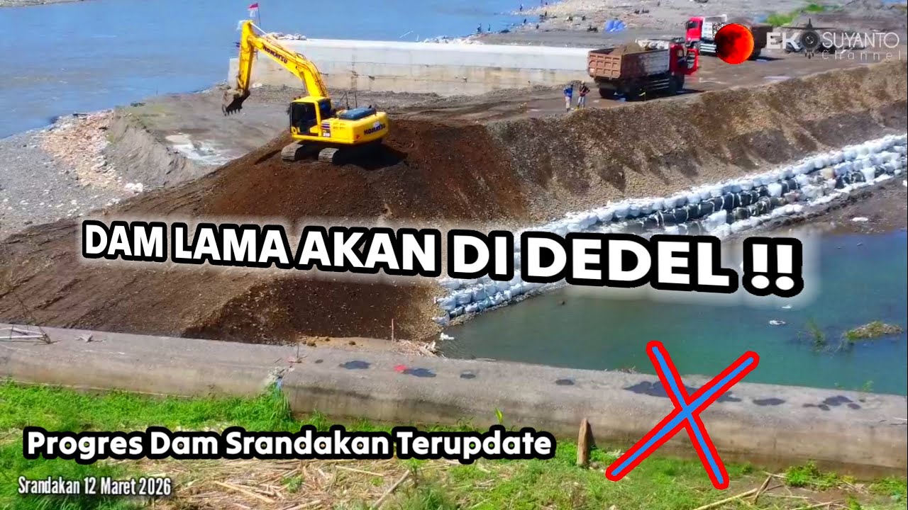 🔴 Nah Ini METODE PENGALIHAN Arus Kaliprogo ke sisi Barat ‼️ Dam Srandakan Lama ‼️ Akan di DEDEL 