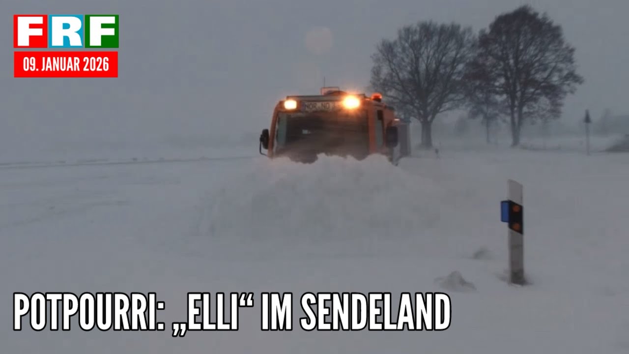Winter von zwei Seiten: „Elli“ fegt durchs FRF-Sendeland - zwischen Schneeidylle und Sturm