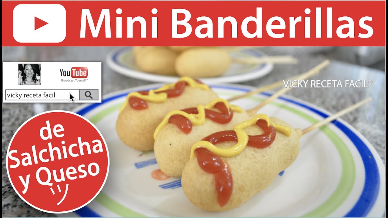 BANDERILLAS CORN DOGS | Vicky Receta F&aacute;cil