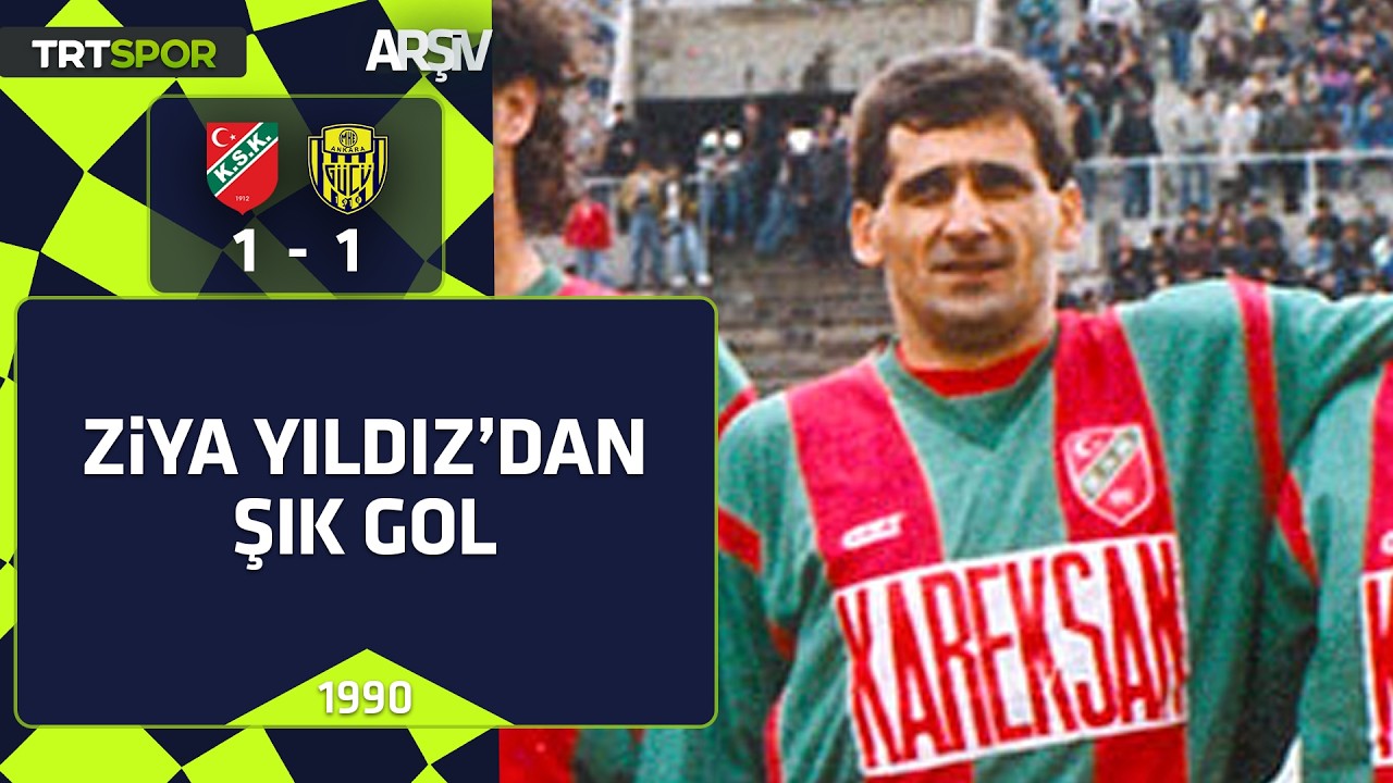 Karşıyaka - Ankarag&uuml;c&uuml;: 1-1 (1989-90 sezonu) Ziya Yıldız'dan şık gol