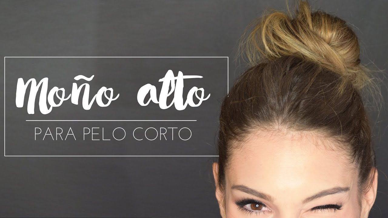 Cómo hacer un moño alto tipo bailarina en pelo corto.