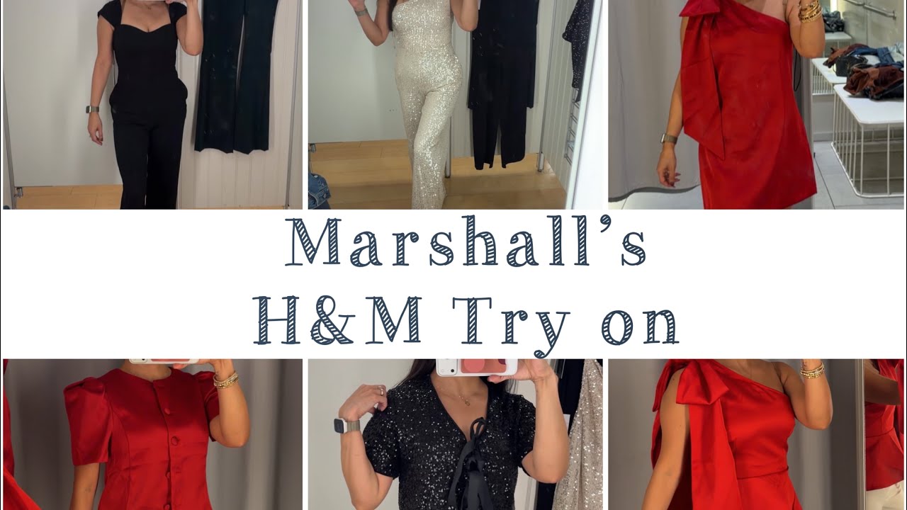 Shop with me and try on at Marshall’s and H&M