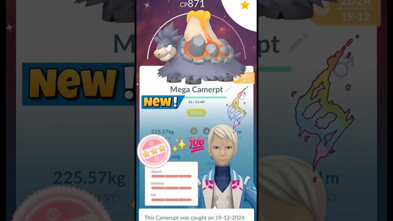 OMG✨️Shiny Mega Camerupt Soon in Pok&eacute;mon Go