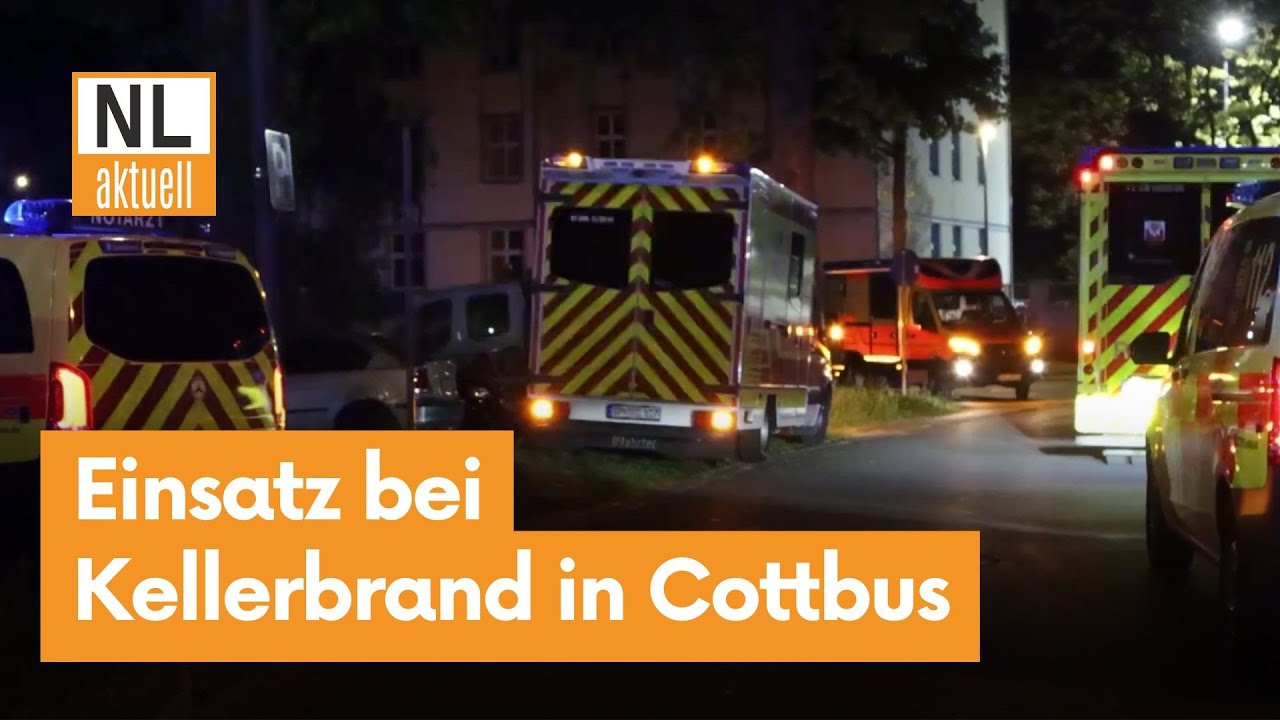 Cottbus | 41 Betroffene bei Kellerbrand. Einsatzleiter berichtet