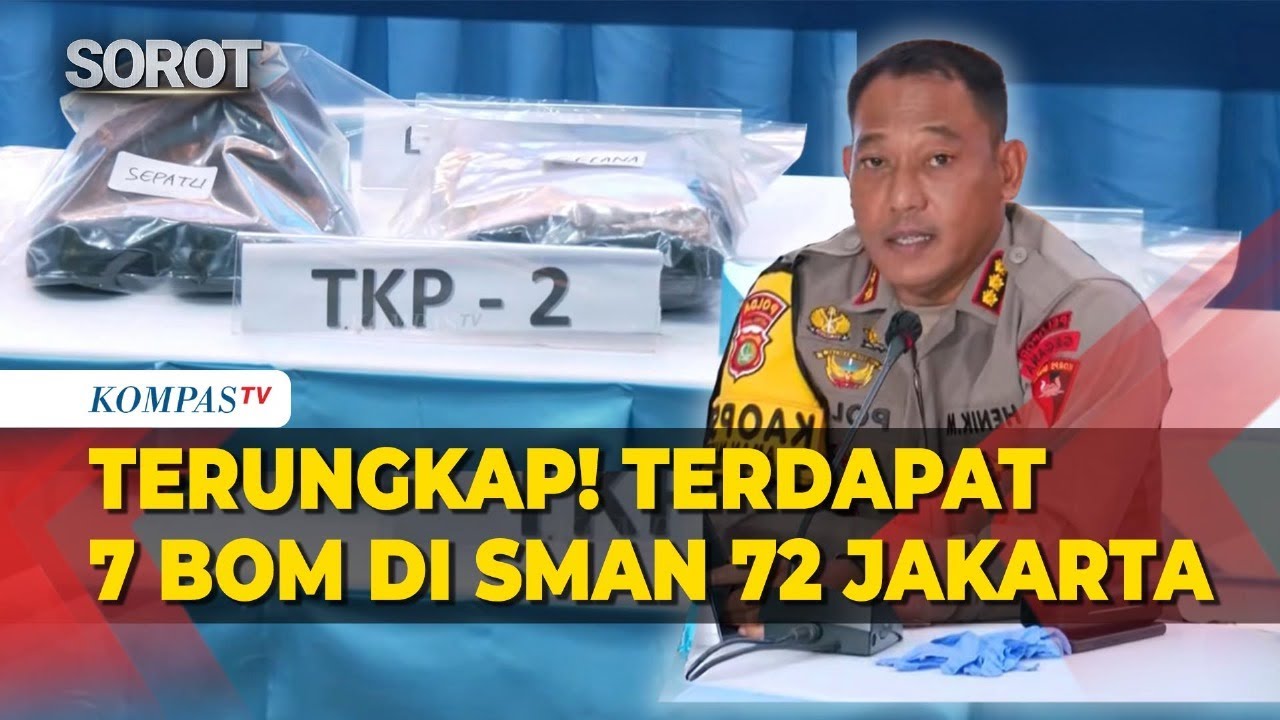 Polisi Ungkap Terduga Pelaku Taruh 7 Bom di SMAN 72 Jakarta