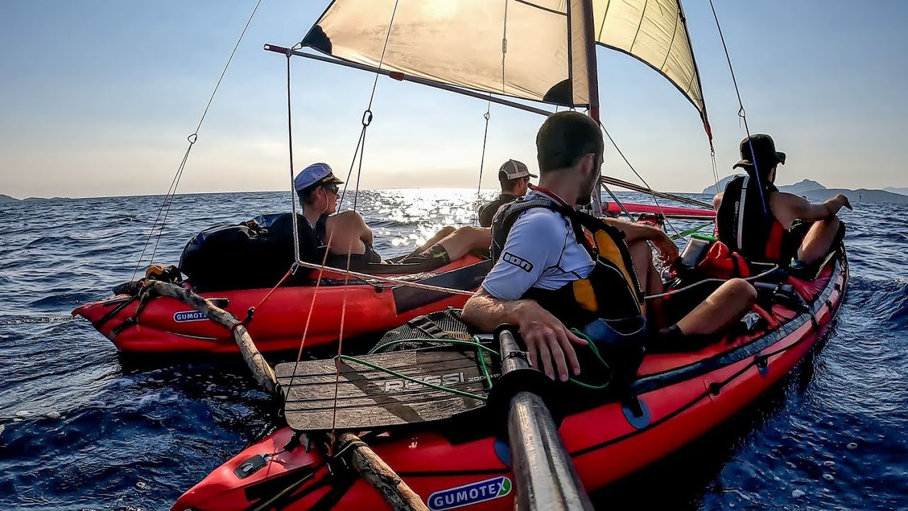 Catakayak - De la Corse à la Sardaigne en catamaran kayak à voile (Gumotex Seawave)