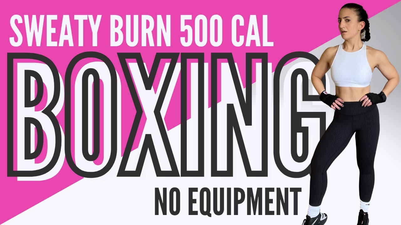 BURN UP TO 500 Calories 20 MINUTES Shadow Boxing Workout//CRAZY SWEATY!