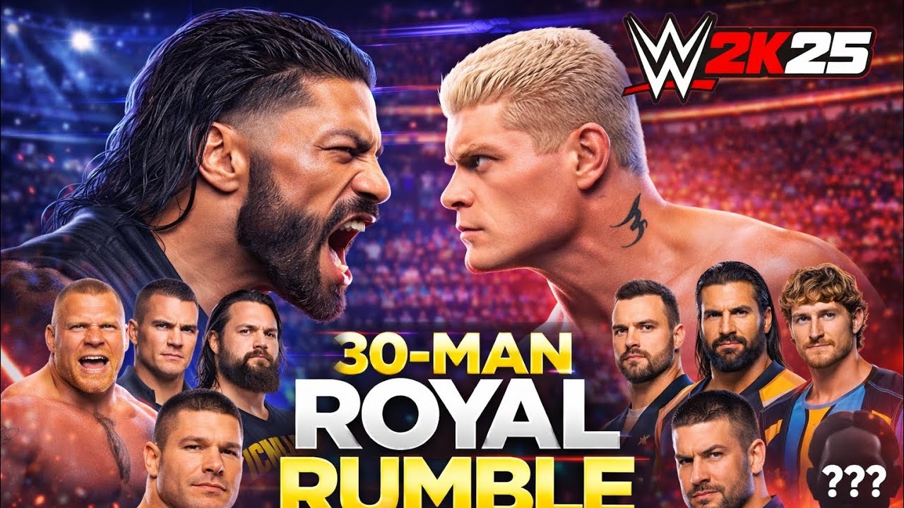 30 Man Royal Rumble Match 🔥 WWE 2K25 Gameplay | Last Man Standing