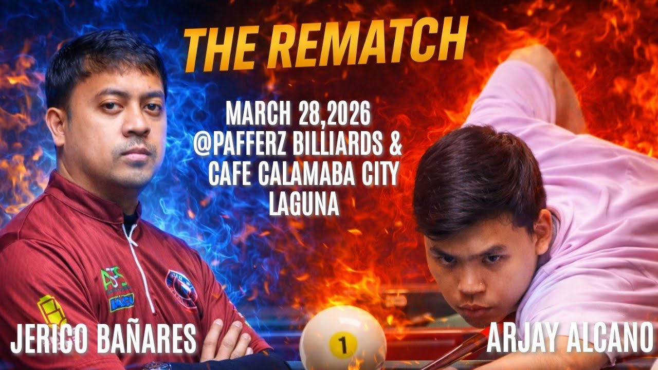 REMATCH! JERICO BANARES VS ARJAY ALCANO (4-6-8-10) +BREAK RACE-18 PAFFERZ BILLIARDS & CAFE CALAMBA