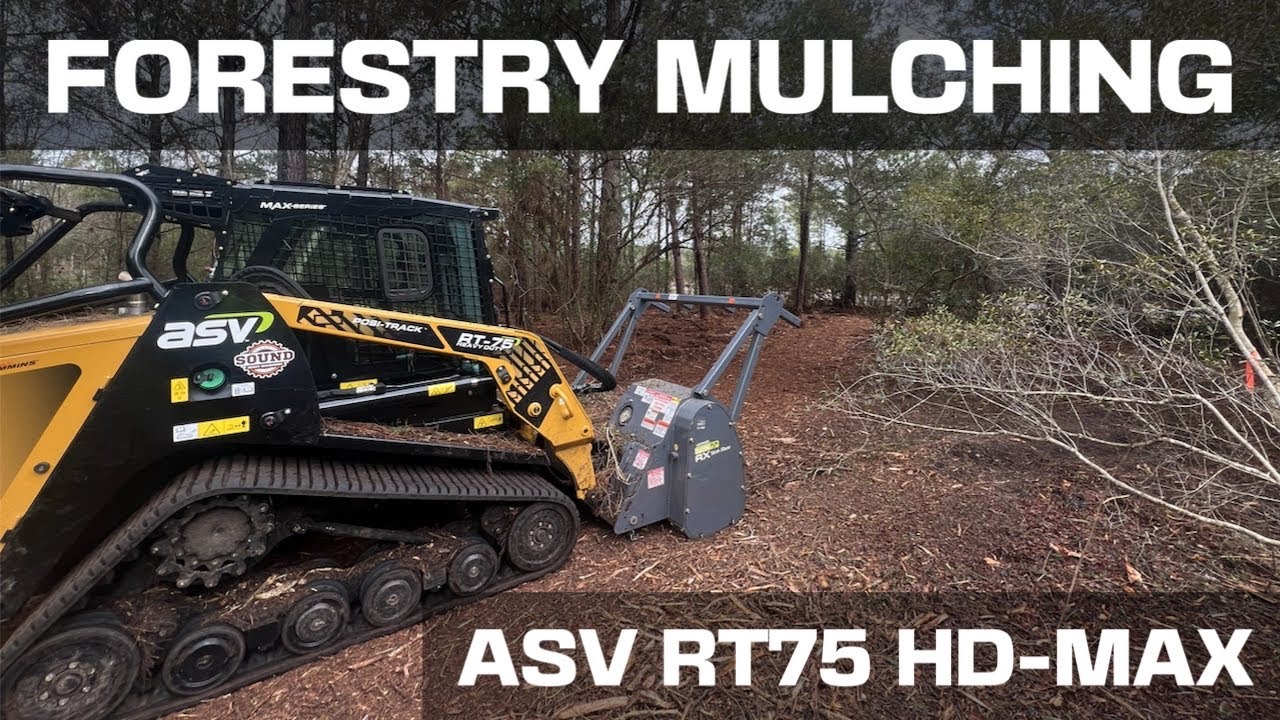 ASV RT75HD MAX Forestry Mulching Loftness Battle Ax