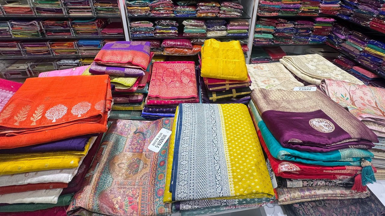 Banarasi Crepe Viscose Dola Organza Tissue Georgette Chiffon @ Rajajinagar Bangalore Courier Avail
