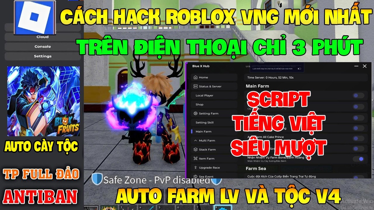 How to Hack Roblox VNG Blox Fruit on Phone, iOS and PC - Install Delta x VNG Antiban and Super VI...