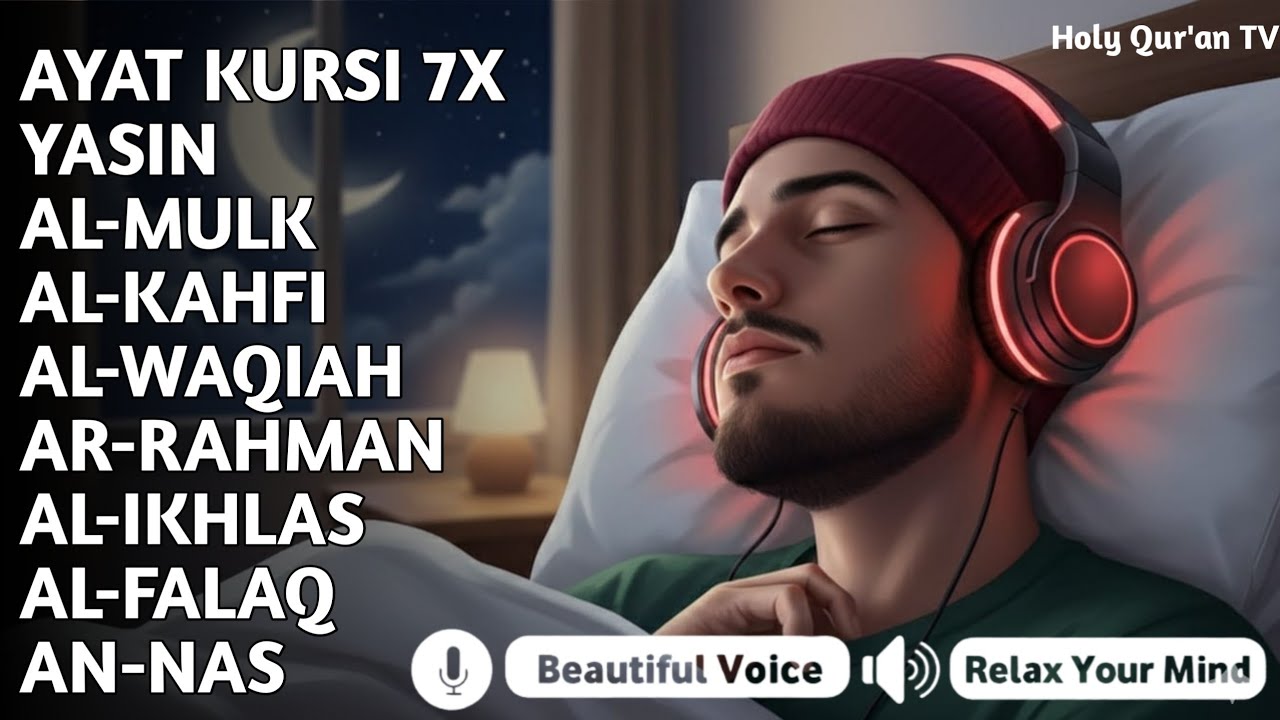 Quran Recitation in A Peaceful Voice I Alfatiha, Ayatul Kursi, Yasin ,Arrahman ,AlWaqiah