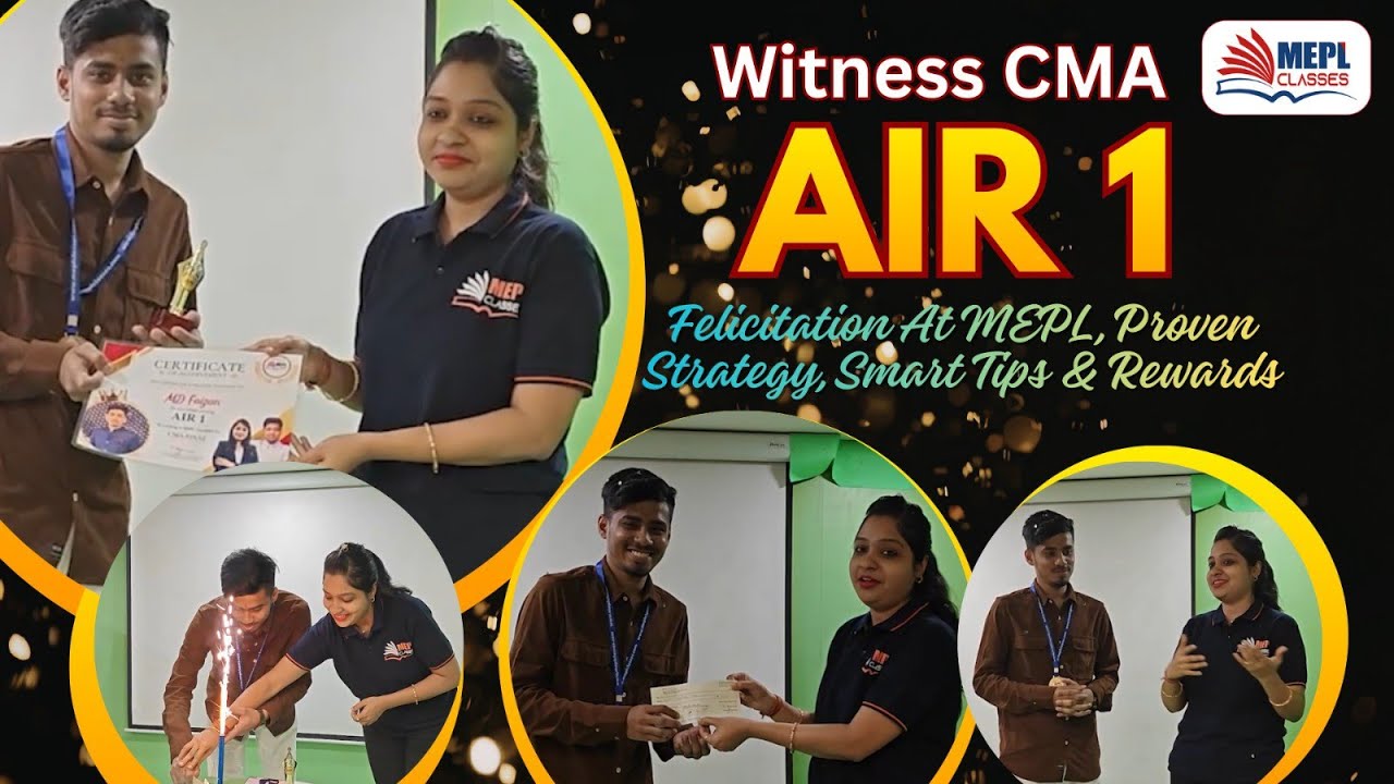 Witness CMA AIR 1 🏆 Felicitation @ MEPL - Proven Strategy, Tips & Reward 🤑 | Divya Agarwal Mam
