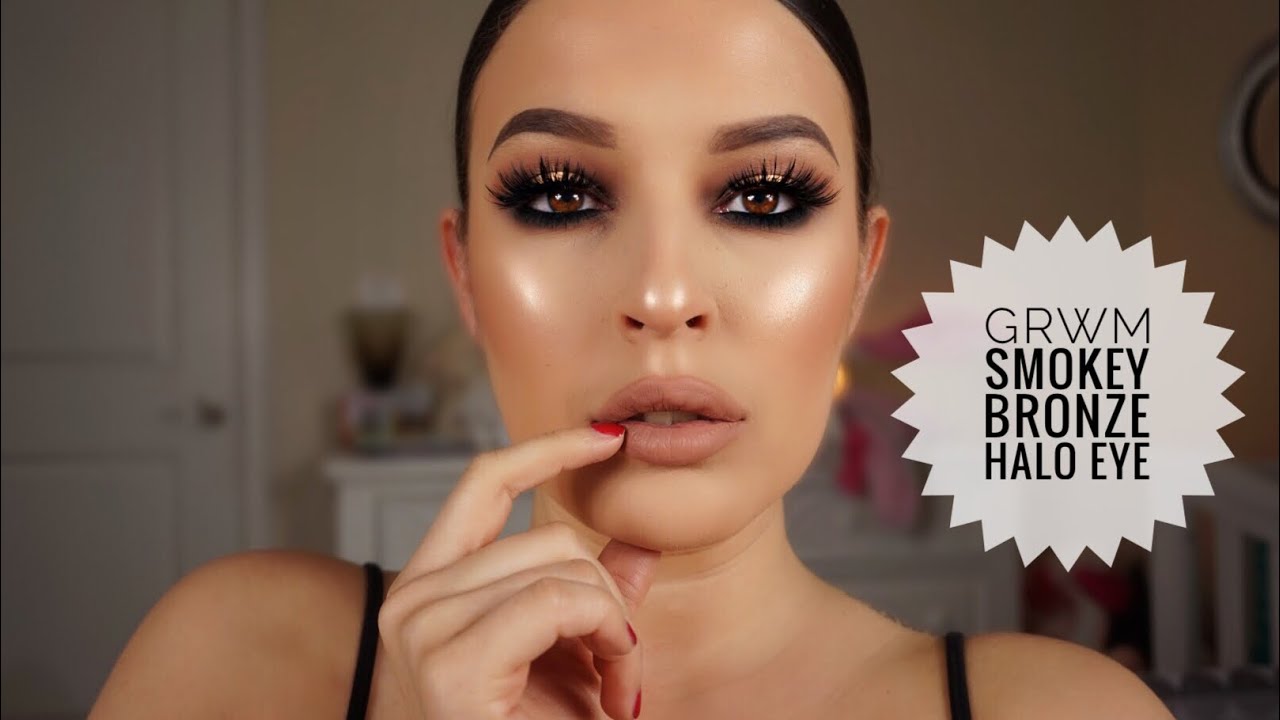 GET READY WITH ME| SMOKEY BRONZE HALO EYE TUTORIAL| MALINDA ROCHA