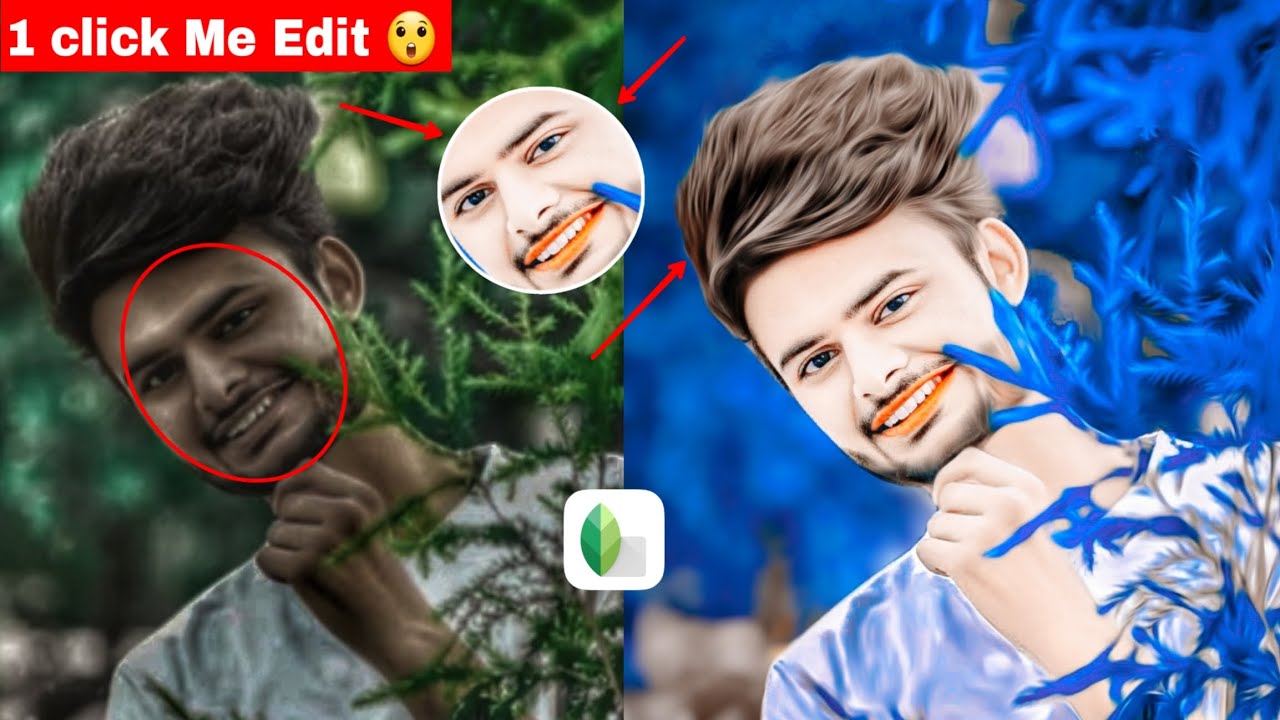 Snapseed Oil Panting Face Smooth Photo Editing | Snapseed Background Colour Change