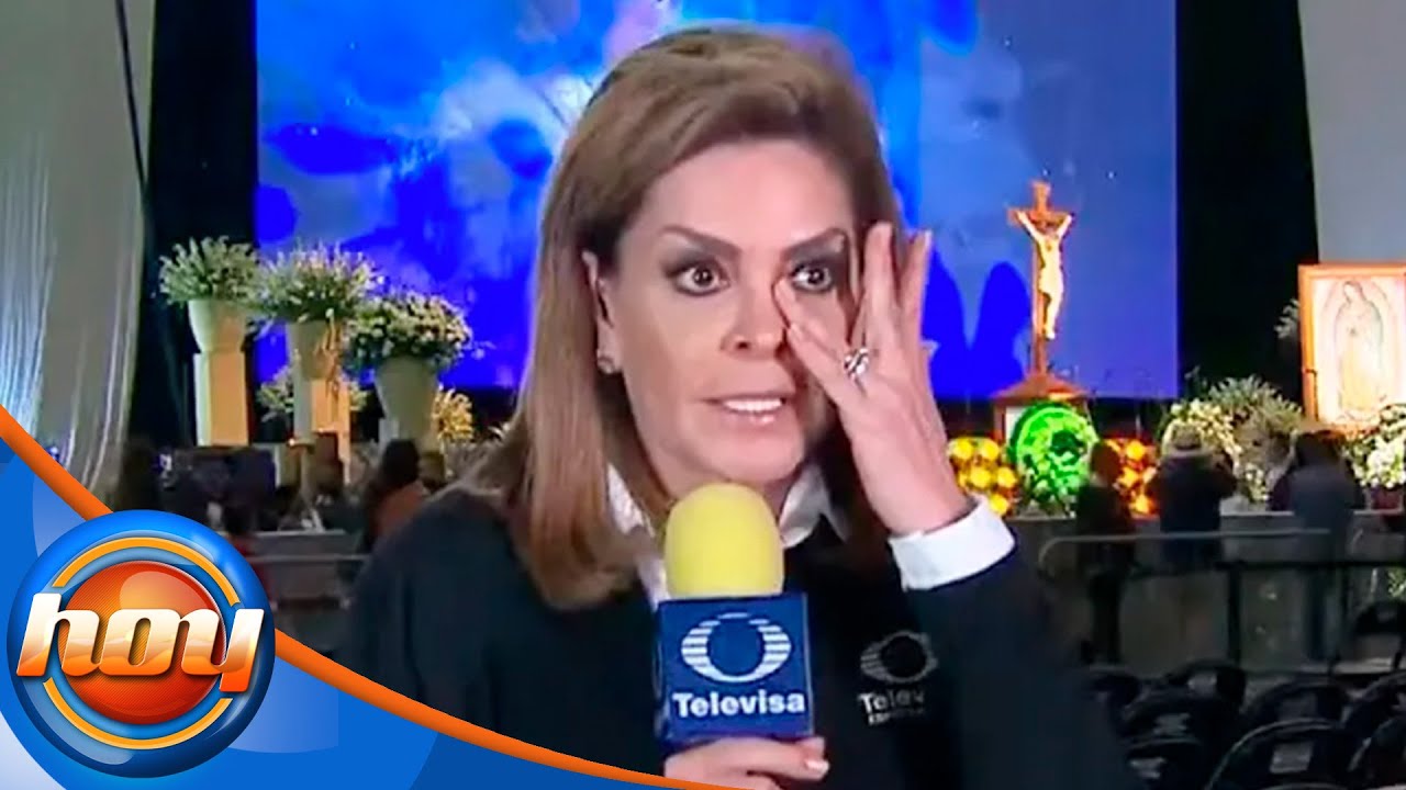 Mara Patricia Castañeda no puede evitar las lágrimas durante homenaje a Vicente Fernández | Hoy