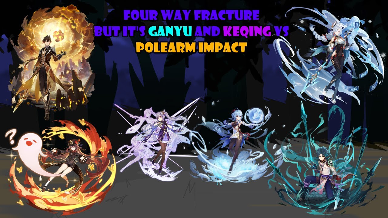No polearm, no problem. (Four Way Fracture but it's Ganyu and Keqing vs Polearm Impact)