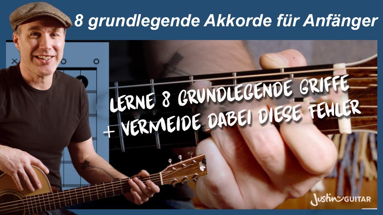 8 offene Akkorde, die du kennen musst! | Gitarre f&uuml;r Anf&auml;nger