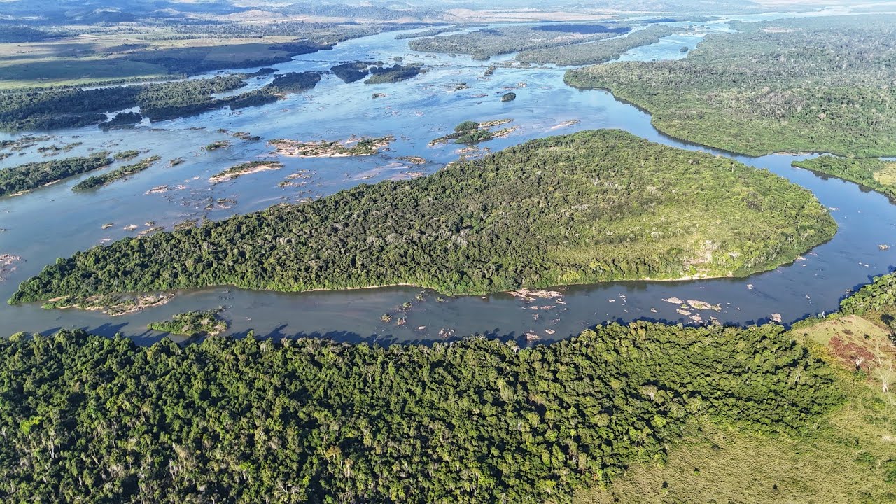 EM BUSCA DA NOSSA NOVILHA QUE CAIU NA ÁGUA E FOI PARA ILHA! Dessa vez de Drone.