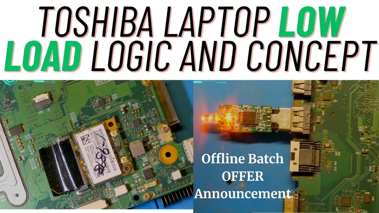 Toshiba C650 Laptop Motherboard Low Load logic | Chiplevel Laptop Repair Training Course | Laptex