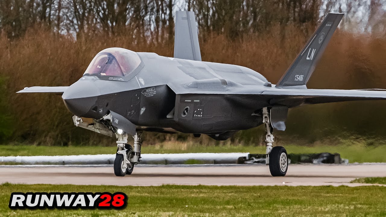 Fantastic First American F-35A Lightning II from RAF Lakenheath Visits Leeuwarden