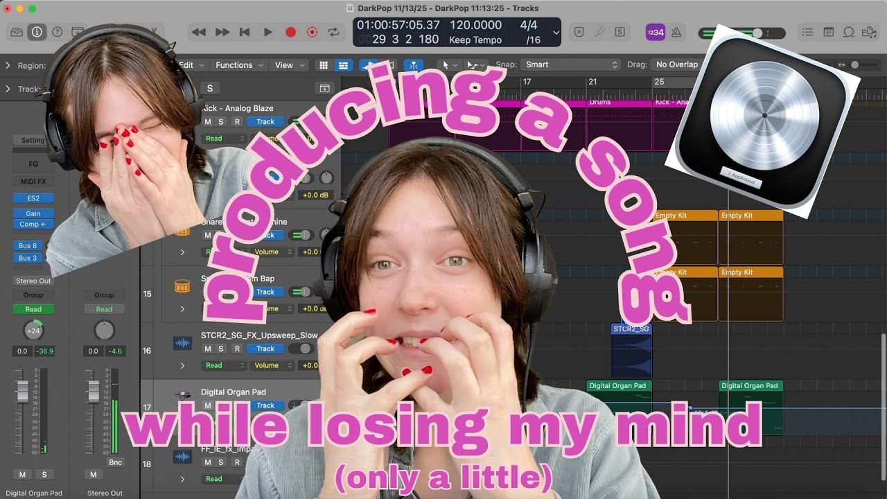 Producing a dark pop song in 90 minutes except I freak out a little bit