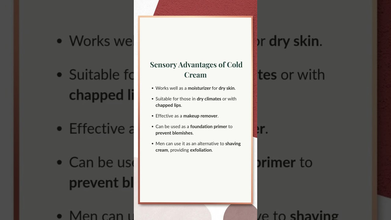🧴 Cold Cream Explained: Composition, Uses & Skincare Benefits! ❄️| B Pharm | Cosmetic Science Unit 2