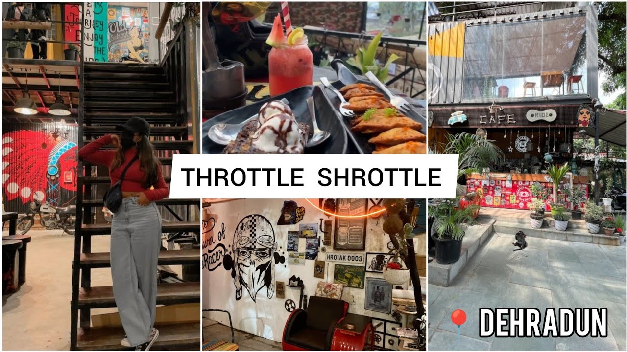Best Cafe till Now 😍| THROTTLE  SHROTTLE | DEHRADUN | #vlog 5 | #foodvlog #foryou #youtube #fyp