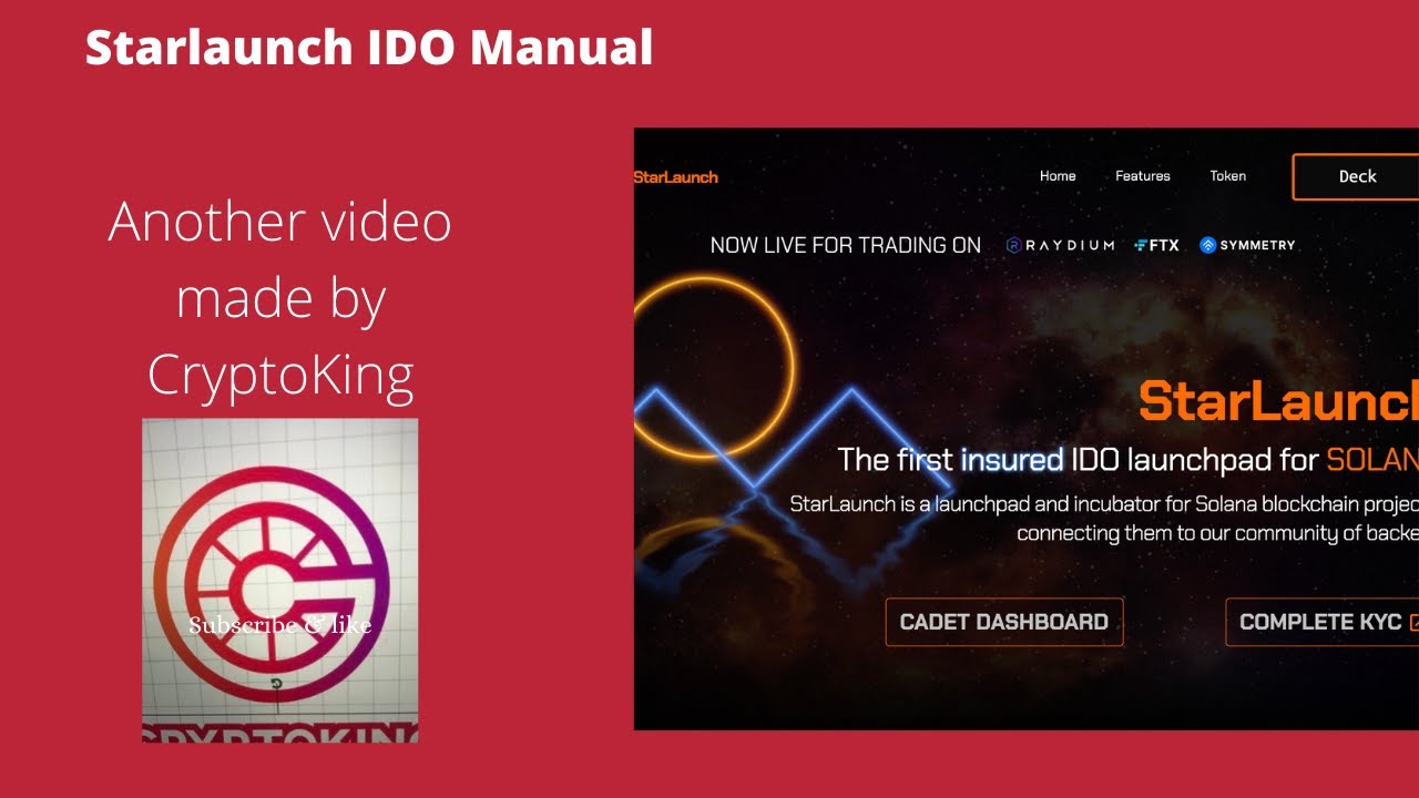 STARLAUNCH IDO MANUAL ( THE FINAL STAGE) #STARLAUNCH #IDO #SOLANA