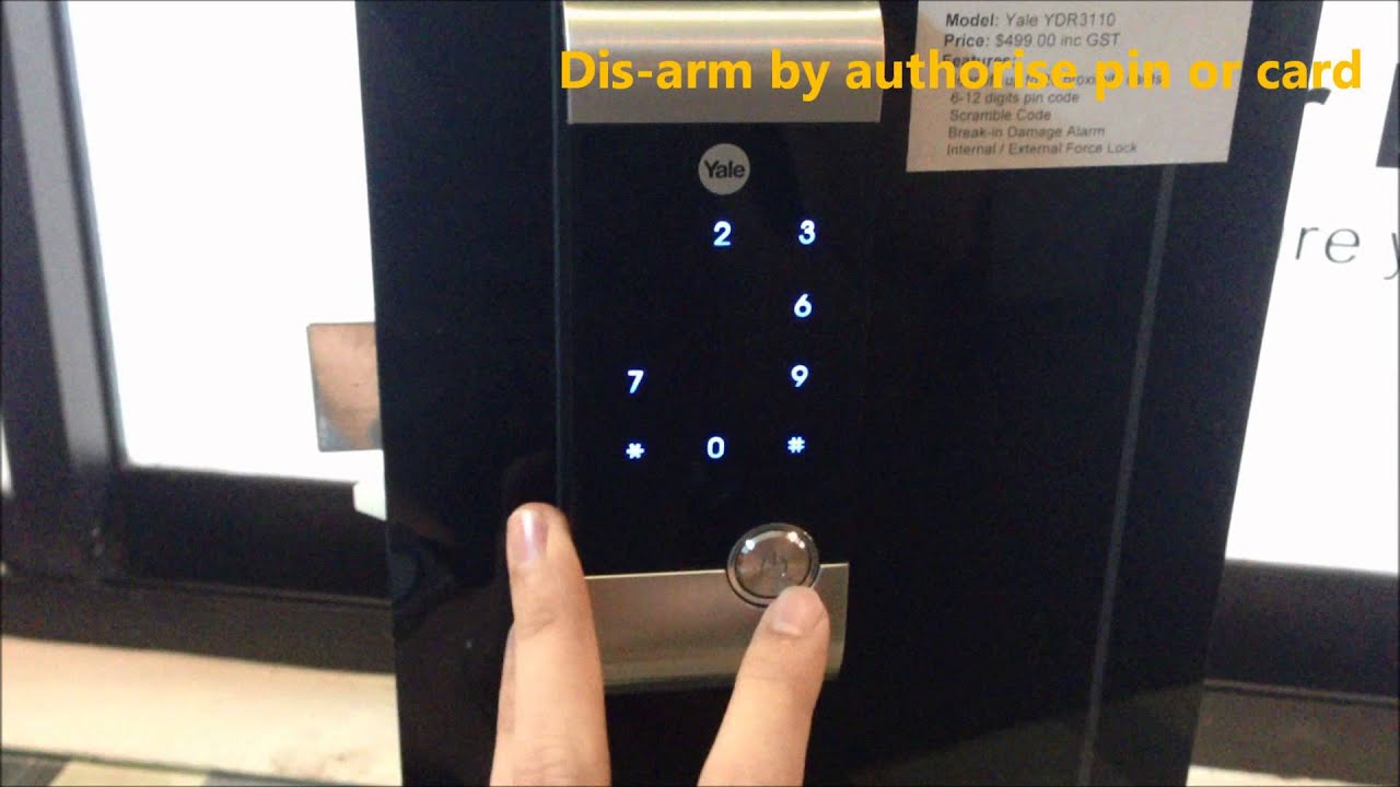 Yale YDR3110 RFID Digital door lock