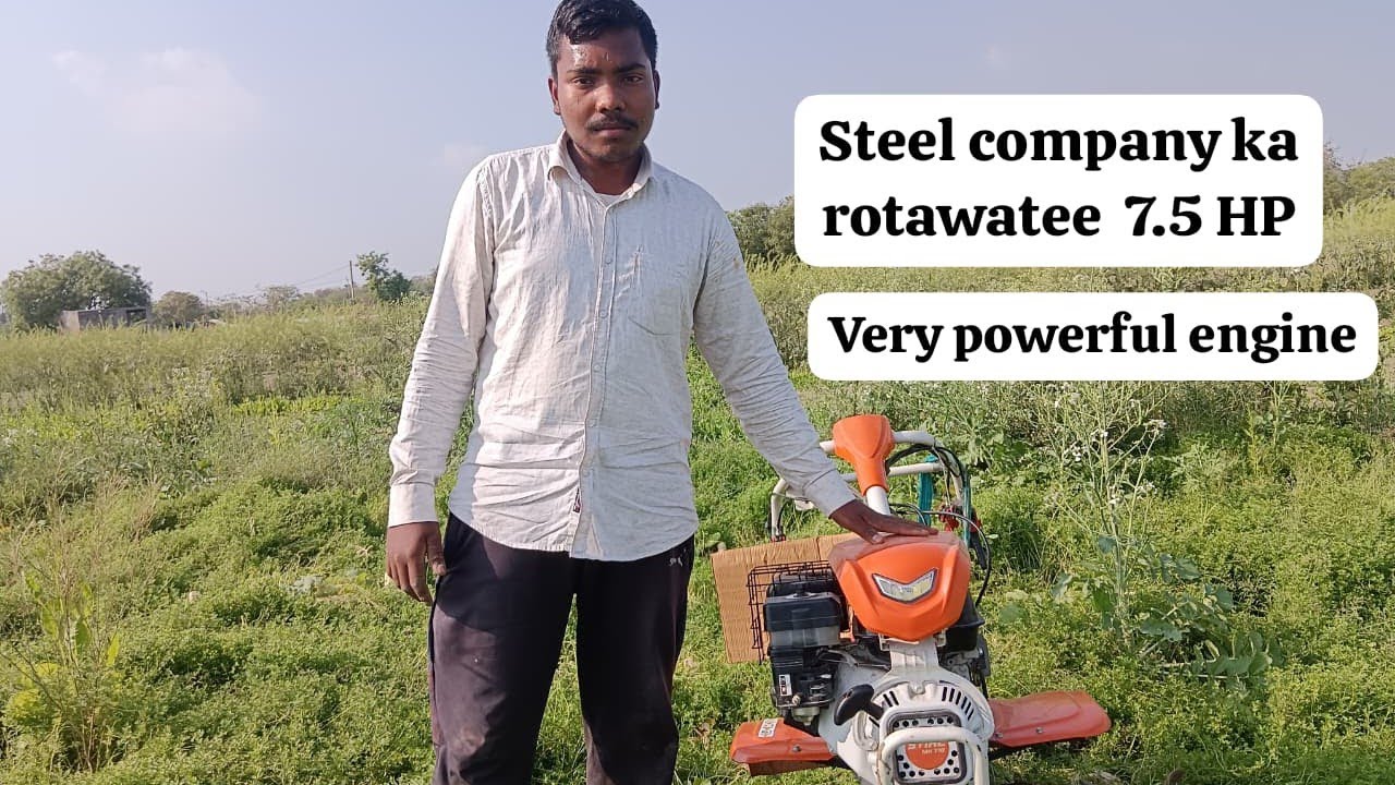 Steel company rotawaiter 7.5 HP Power tiller jabardast machine 💪🎉🇮🇳👩‍🌾🚜💪