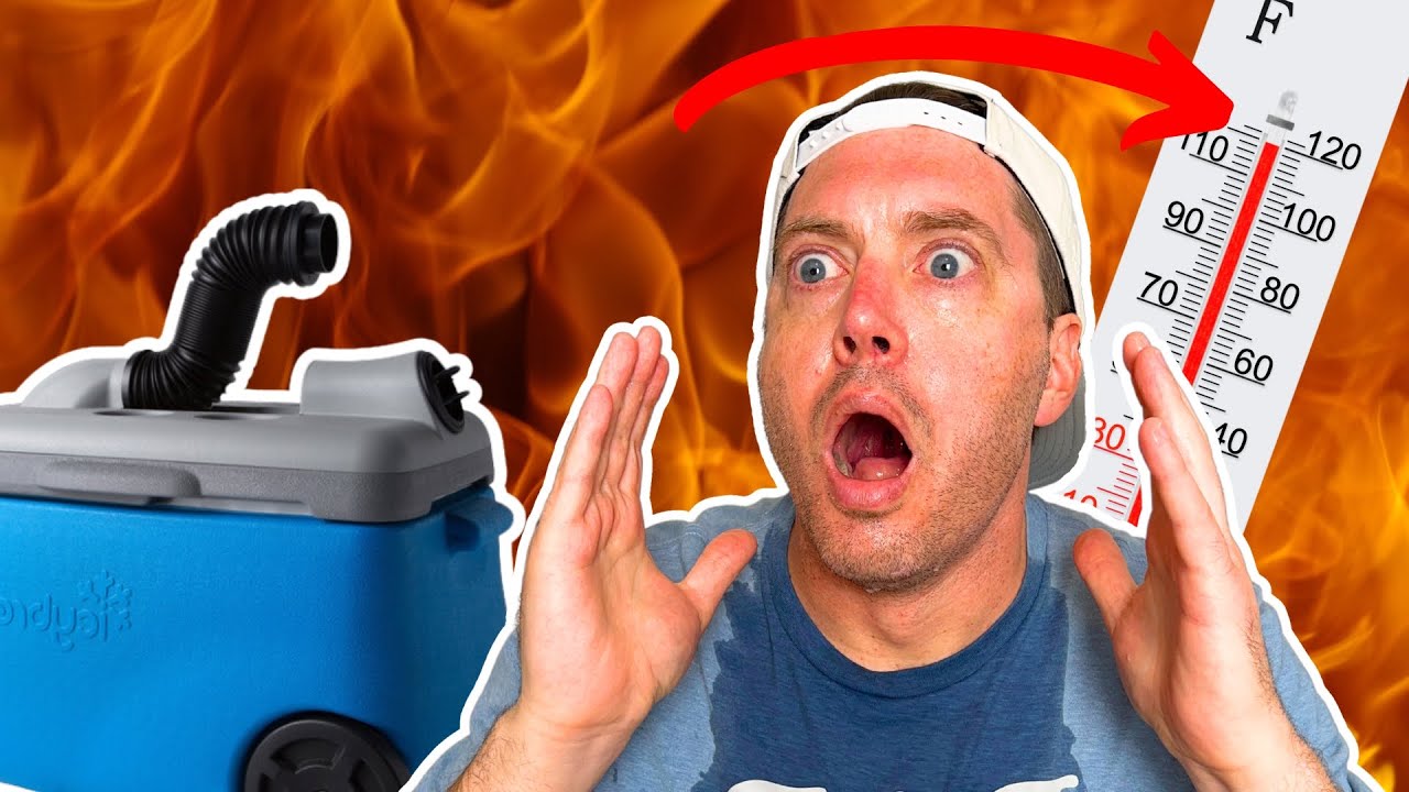 I Used An IcyBreeze to Survive 24 Hours Inside of a HOT BOX! (120+ degree room)