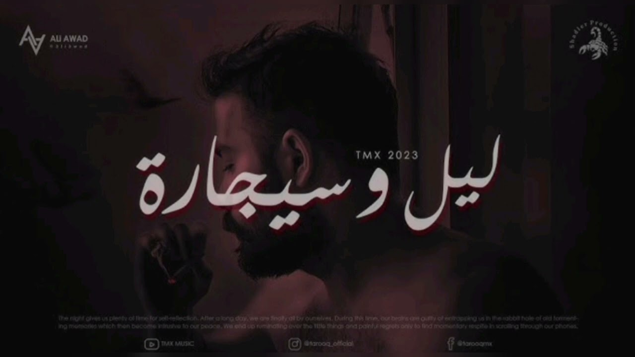 T.M.X MUSIC | ليل وسيجارة | Official Vedio Clip 2023 لحن اغنية ليل وسيجارة